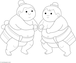 Printabl Sumo Coloring Image