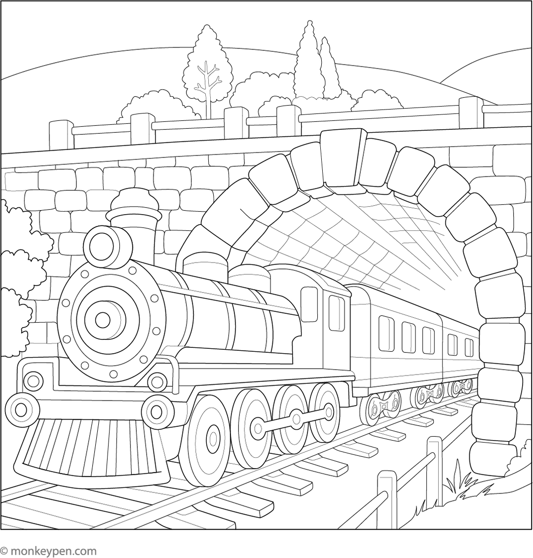 Free Train Coloring Pages – Printable Fun for Kids