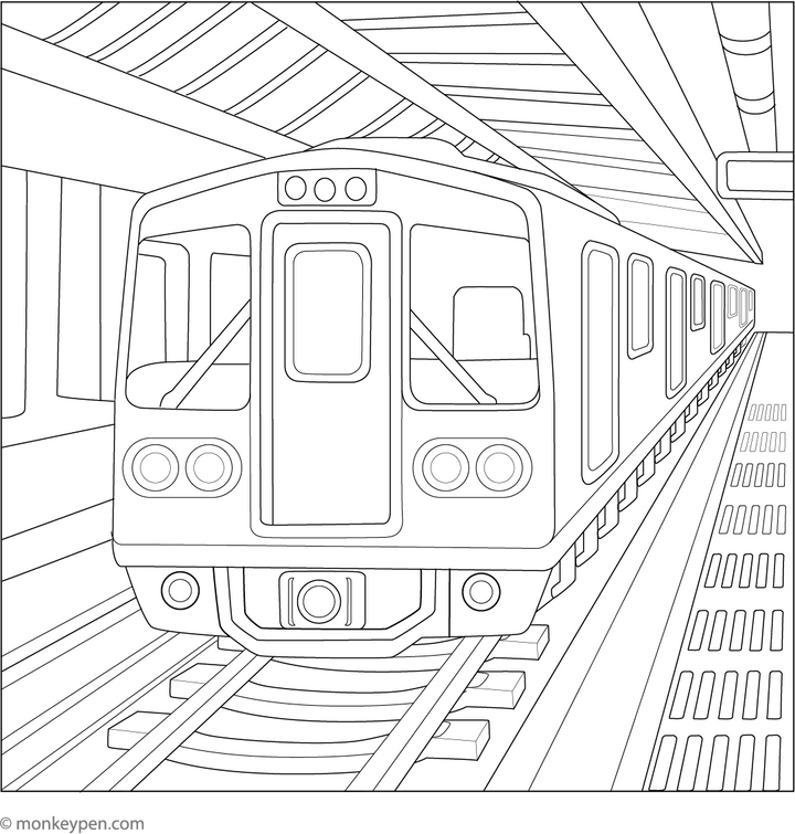 Free Train Coloring Pages – Printable Fun for Kids