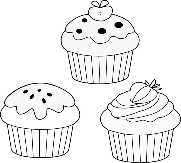 Sweet Dessert Coloring Book