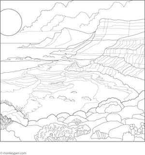 Cape of Good Hope Coloring Page