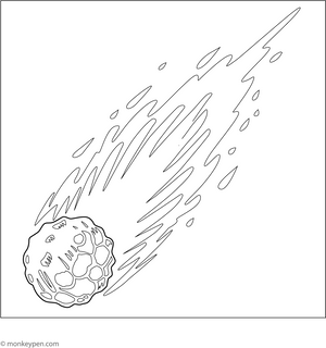 Meteor Coloring Page
