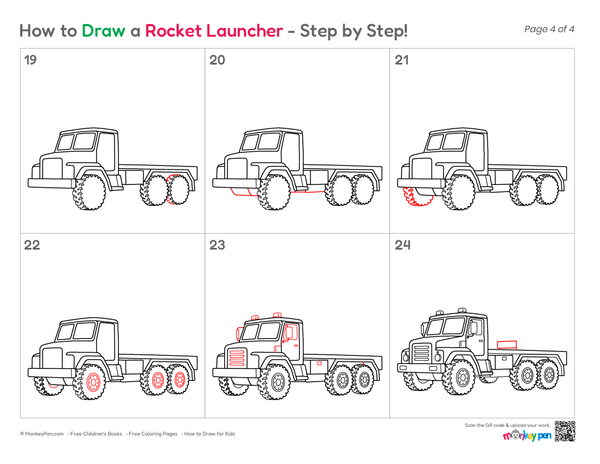 Beginner-friendly rocket launcher drawing