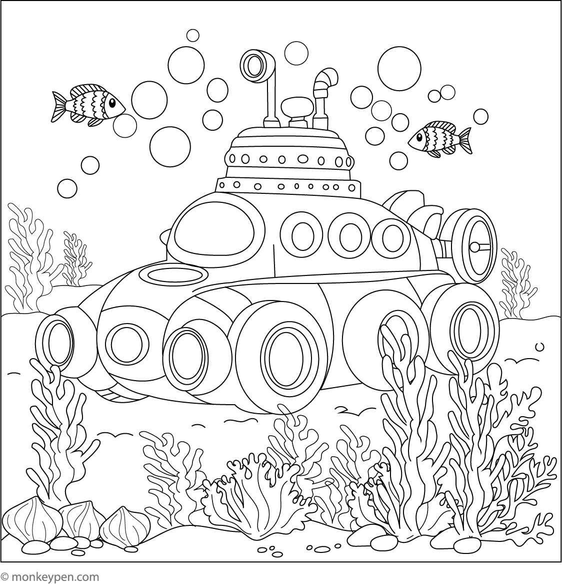 Underwater Coloring Page 344 Best Images About Coloring Pages To Print