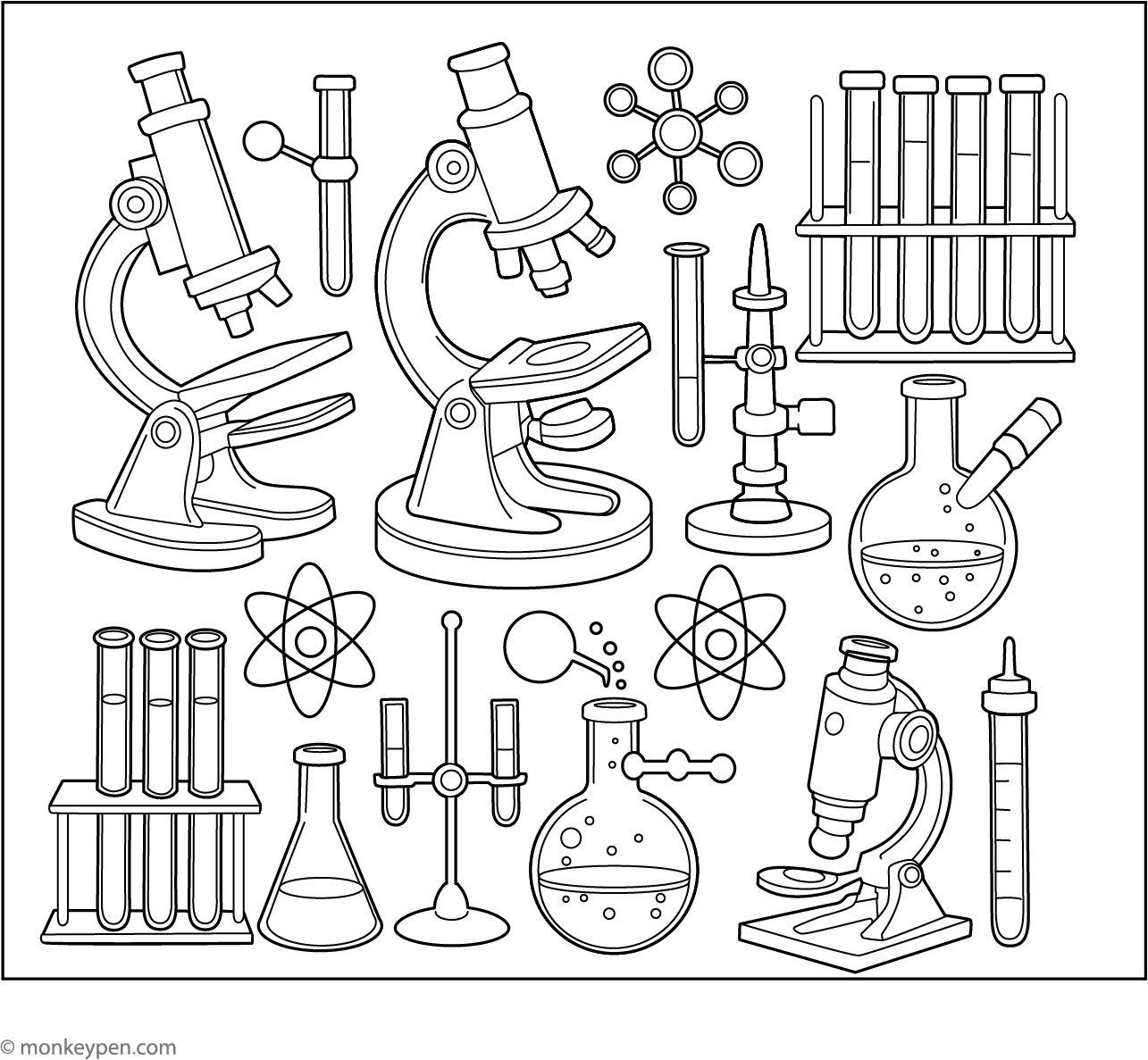 Chemistry Coloring Page