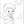 Pintable Child Eating Ice Cream Coloring Picture for Children
