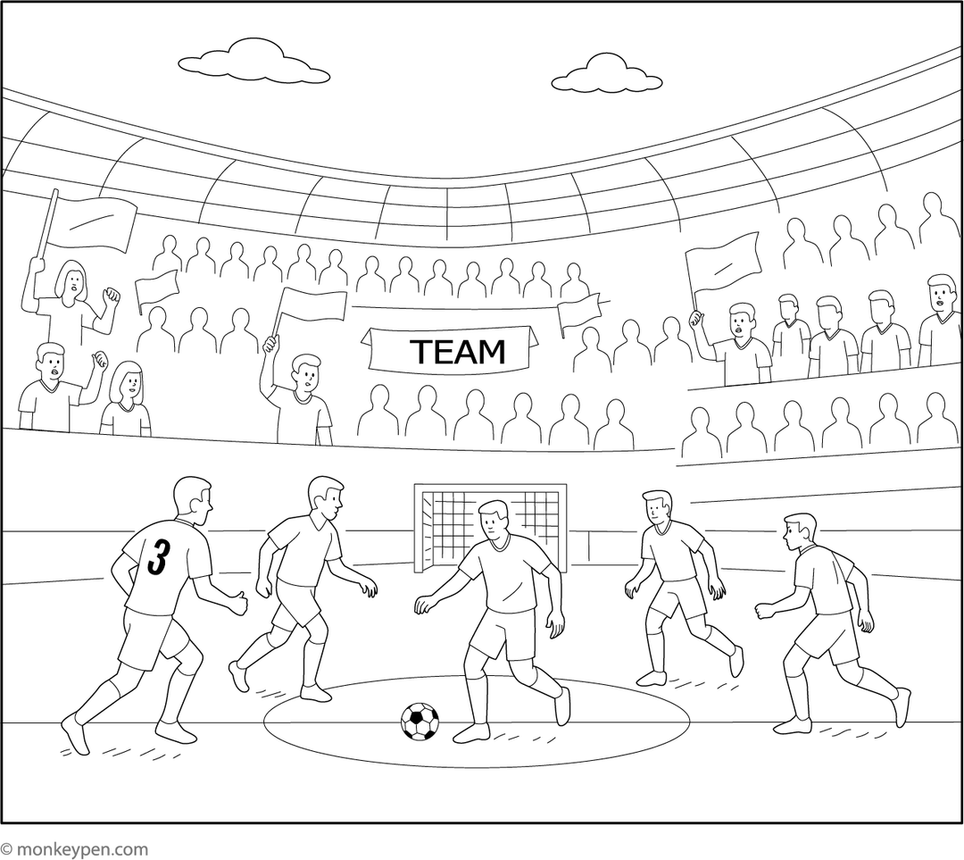 Soccer Coloring Pages-Free Printable PDF Downloads
