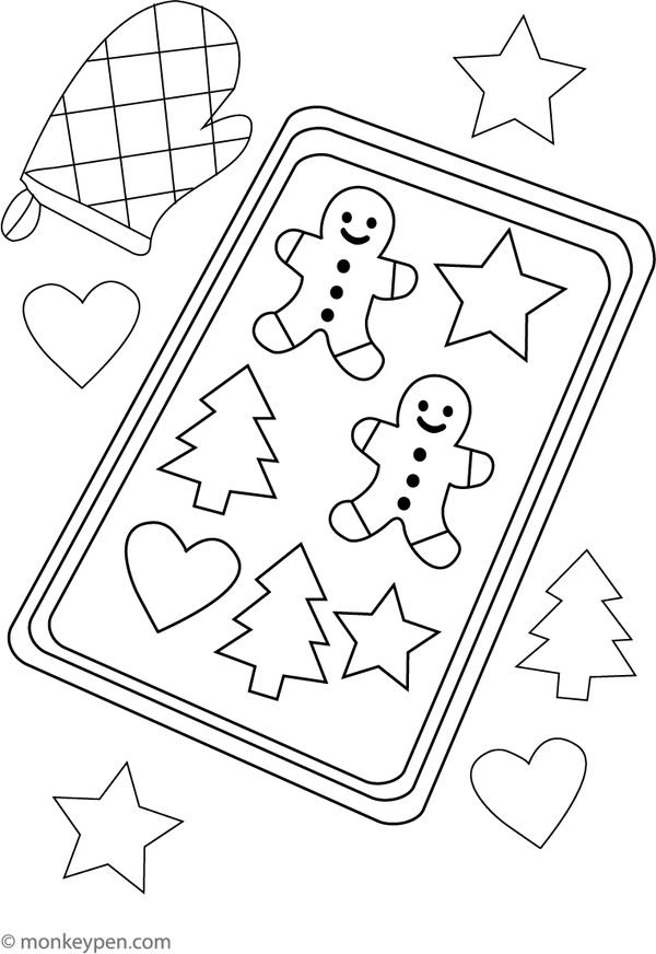 Gingerbread Colouring Book