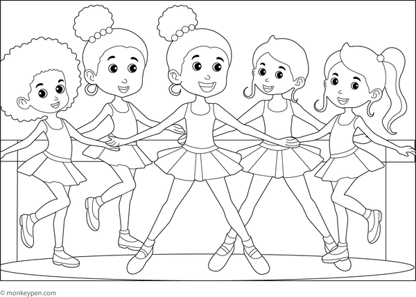 Ballet Coloring Book