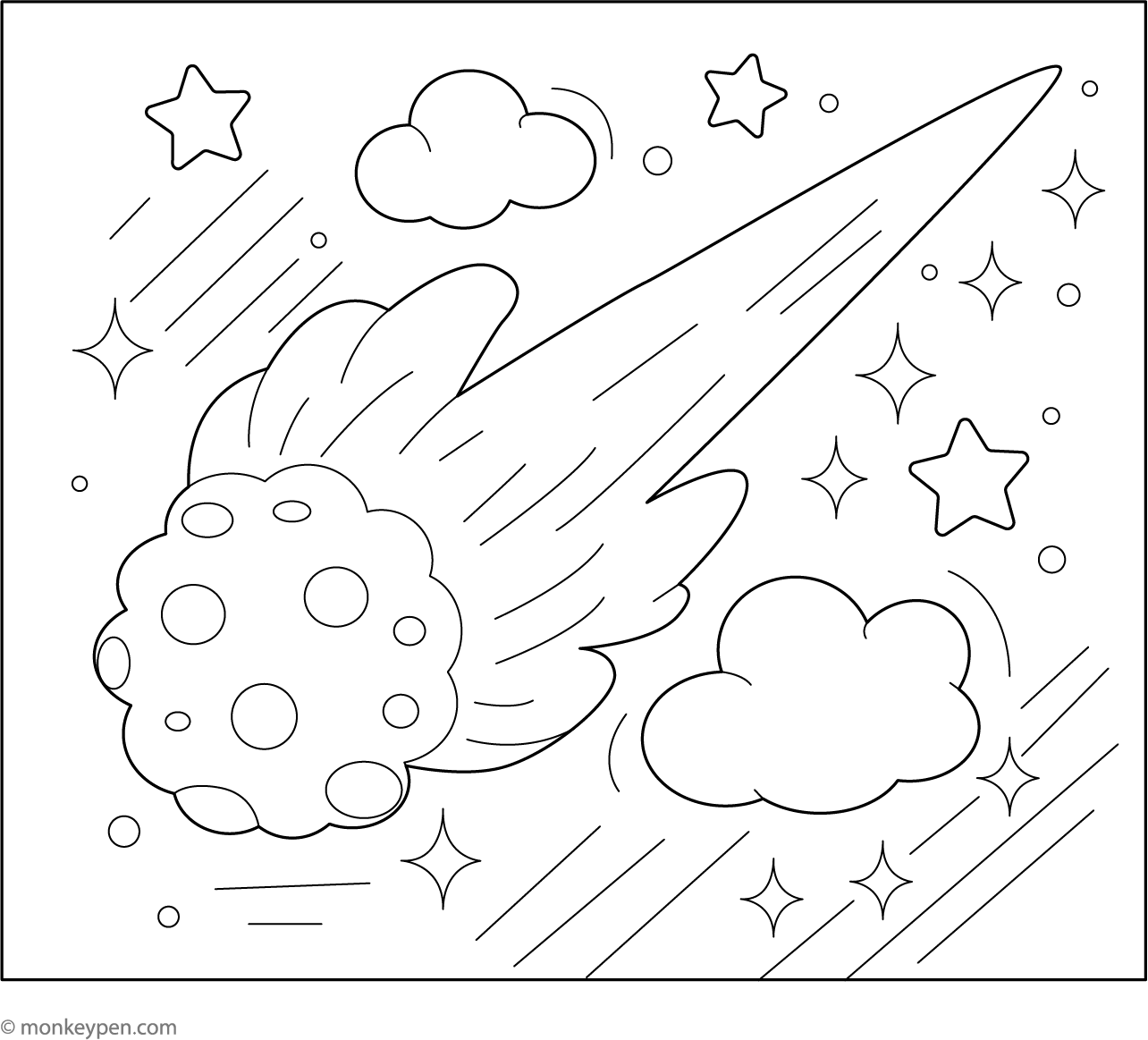 Space Coloring Pages – Fun Astronomy Activities