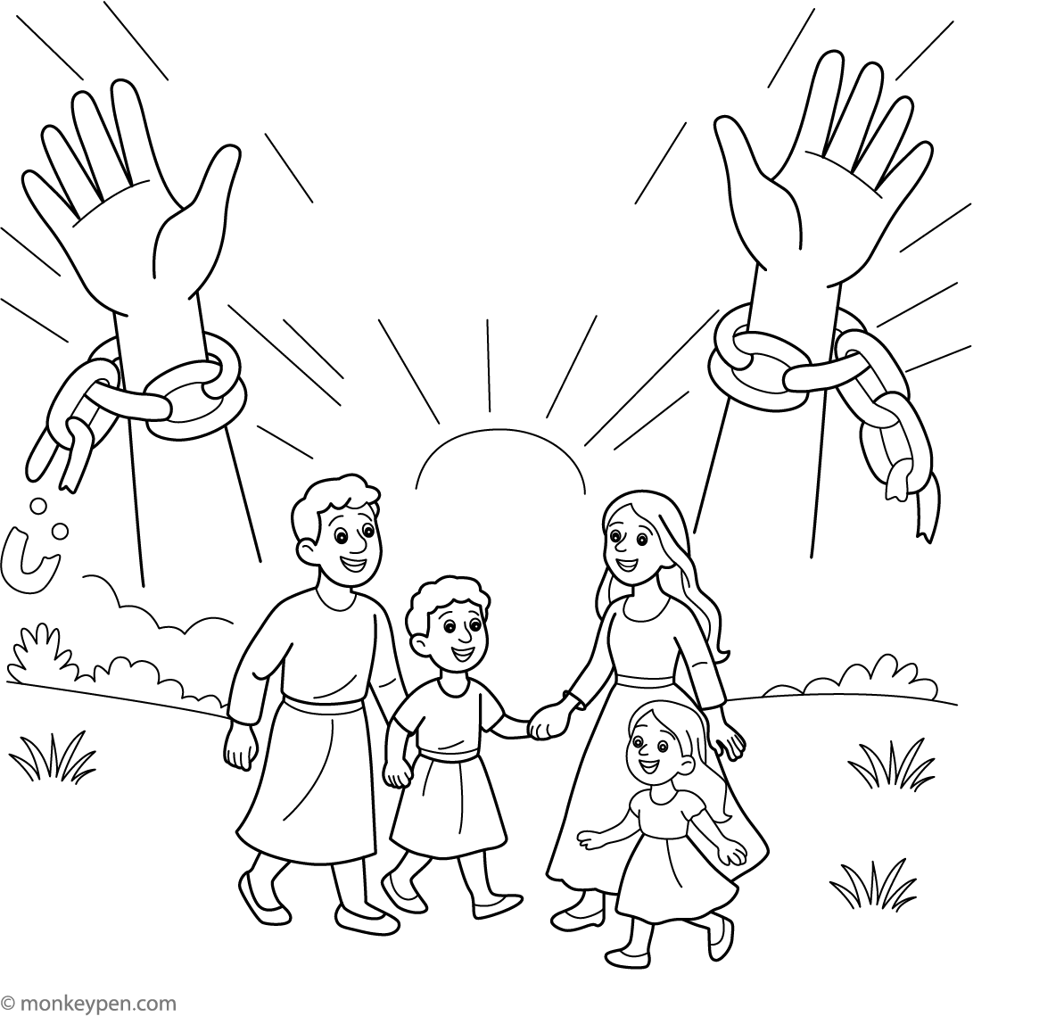 Freedom from Slavery | Free Coloring Pages