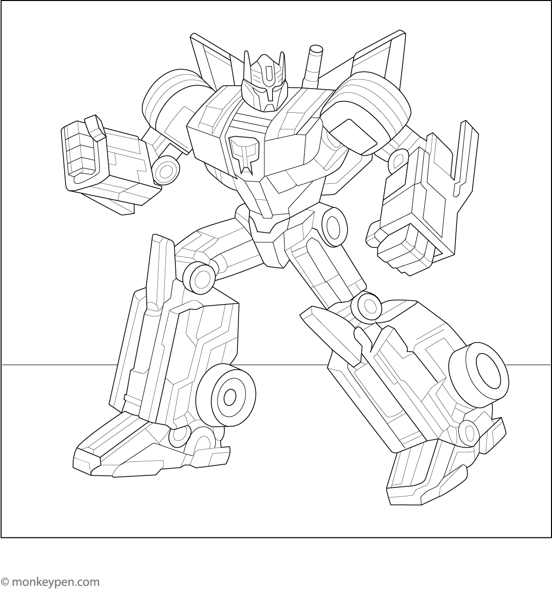 Transformers Coloring Page Math Free Printable Transformer Toy Coloring Page for Kids Fun