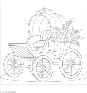 Royal Carriage Coloring Page