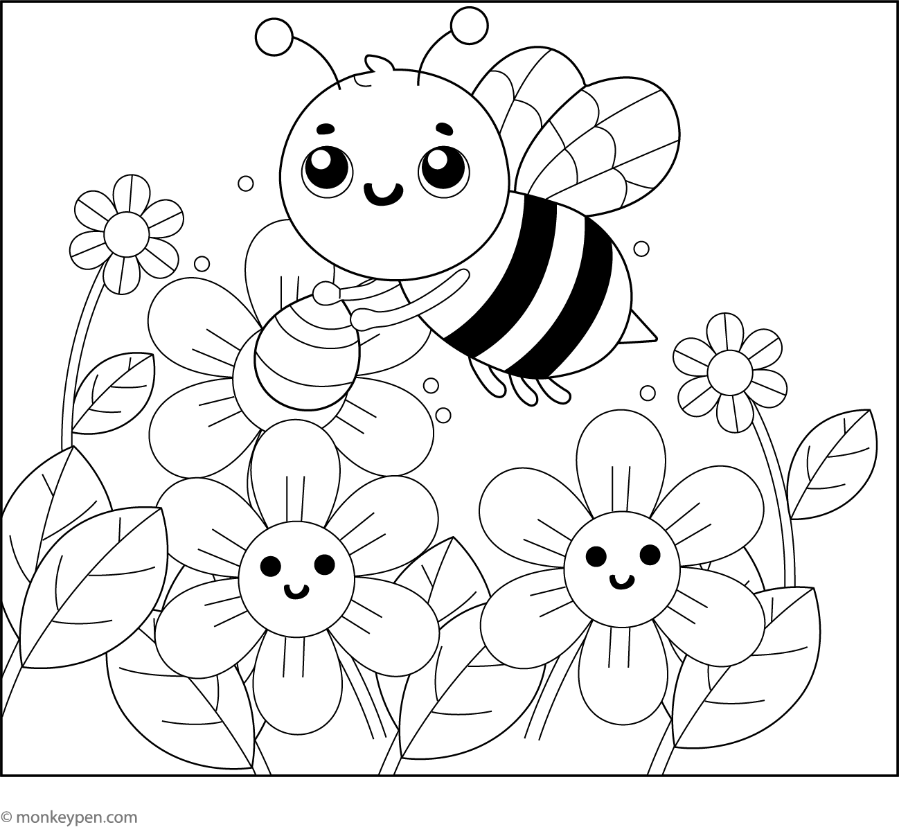 Bumblebee Color Sheet.pdf Bumble Bee Coloring Pages
