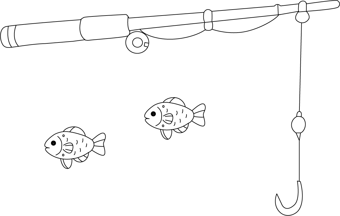 coloring pages fishing pole Fishing Pole Coloring Page – Creative and Educational Printable for Kids