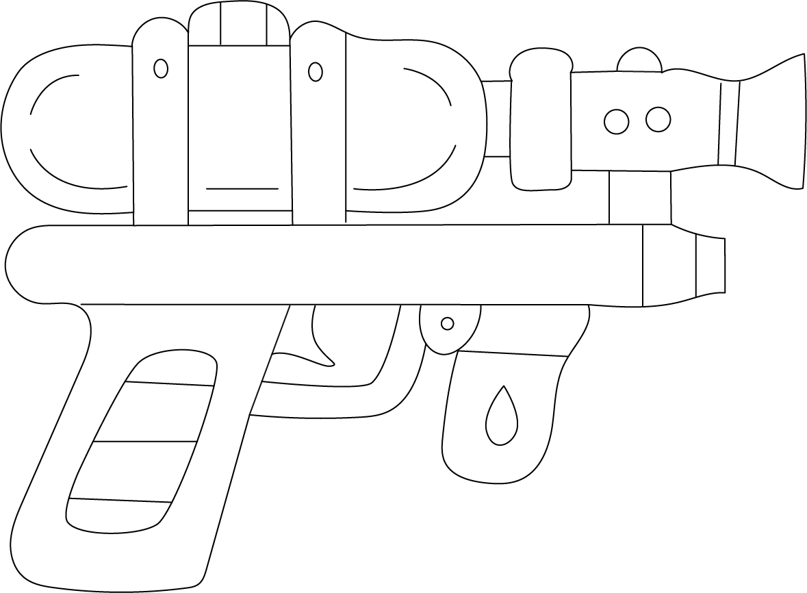 Water Gun Coloring Page β Free Kids Coloring Page Download