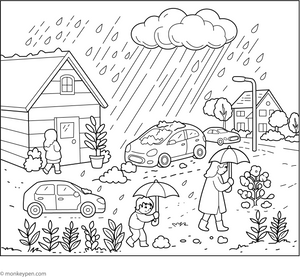 Hailstorm Coloring Page