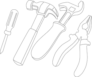 Hardware Tool coloring page – fun and educational printable for children