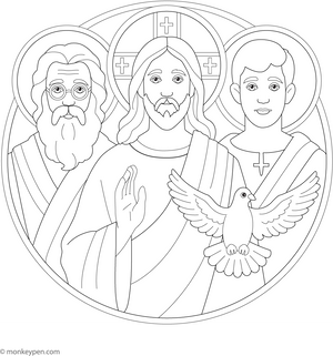 The Trinity Coloring Page