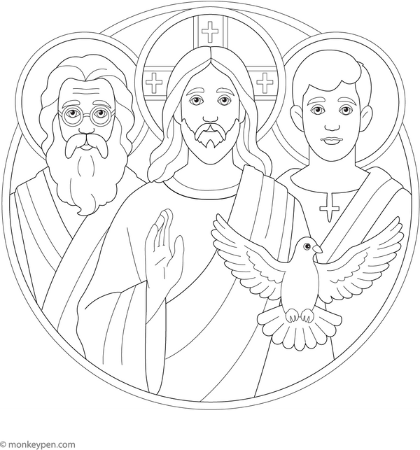 The Trinity Coloring Page