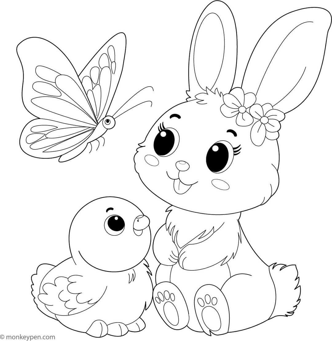 Rabbit Coloring Book – Fun Downloadable Coloring Sheets