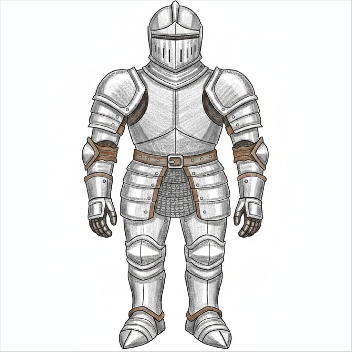 How to Draw Armor – Step-by-Step Knight Drawing for Kids