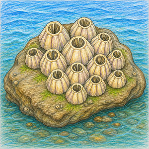 Easy barnacles illustration for children