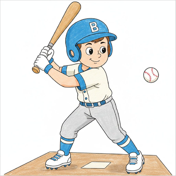 How to Draw a Baseball Player – Step-by-Step Sports Drawing for Kids