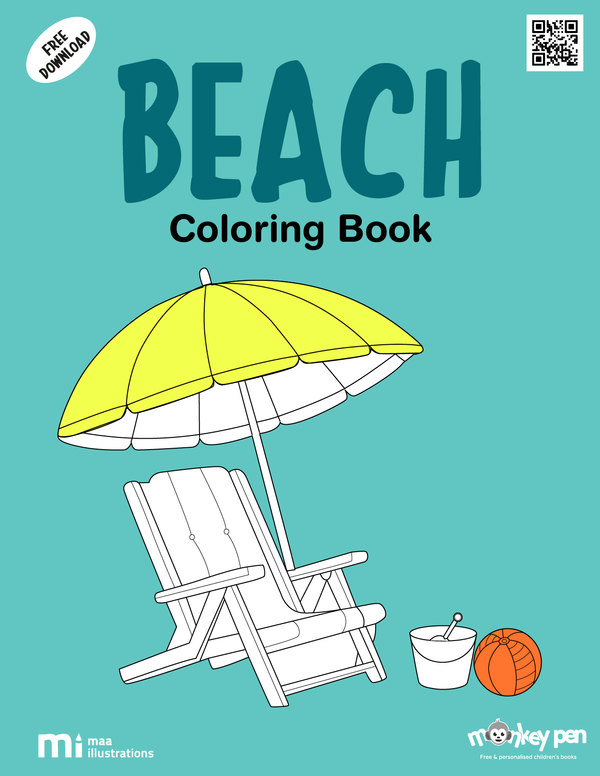 Beach Coloring Book