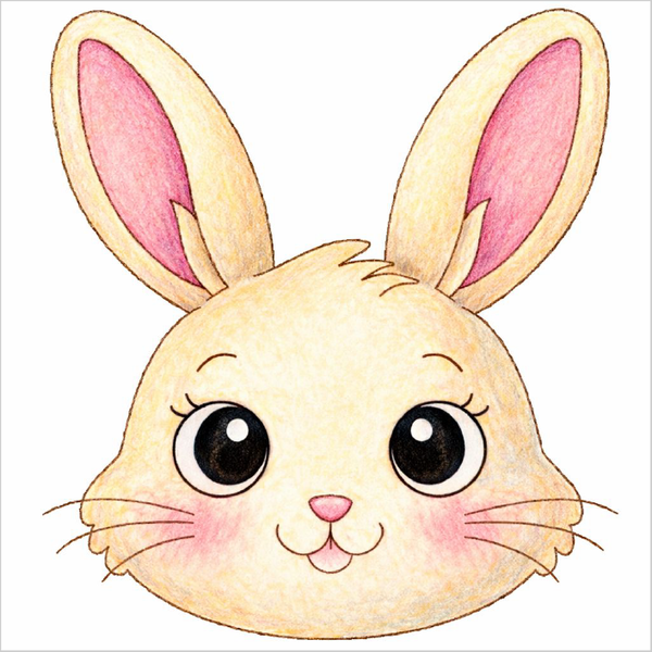 How to Draw a Bunny Face – Cute Animal Face Drawing for Kids
