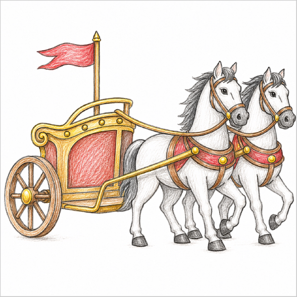 How to Draw a Chariot – Step-by-Step Historical Vehicle Drawing for Kids