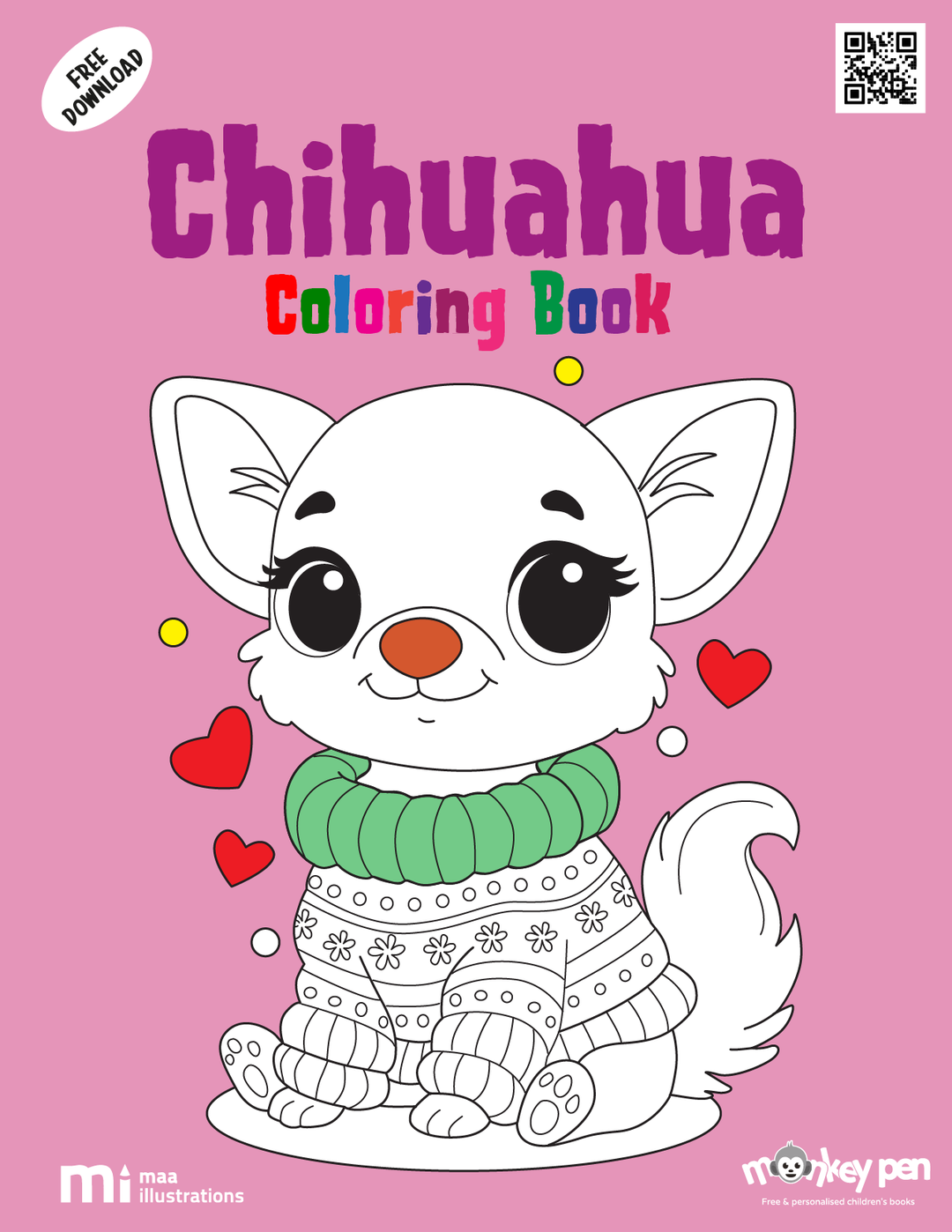 Chihuahua Coloring Pages – Free Printable for Kids