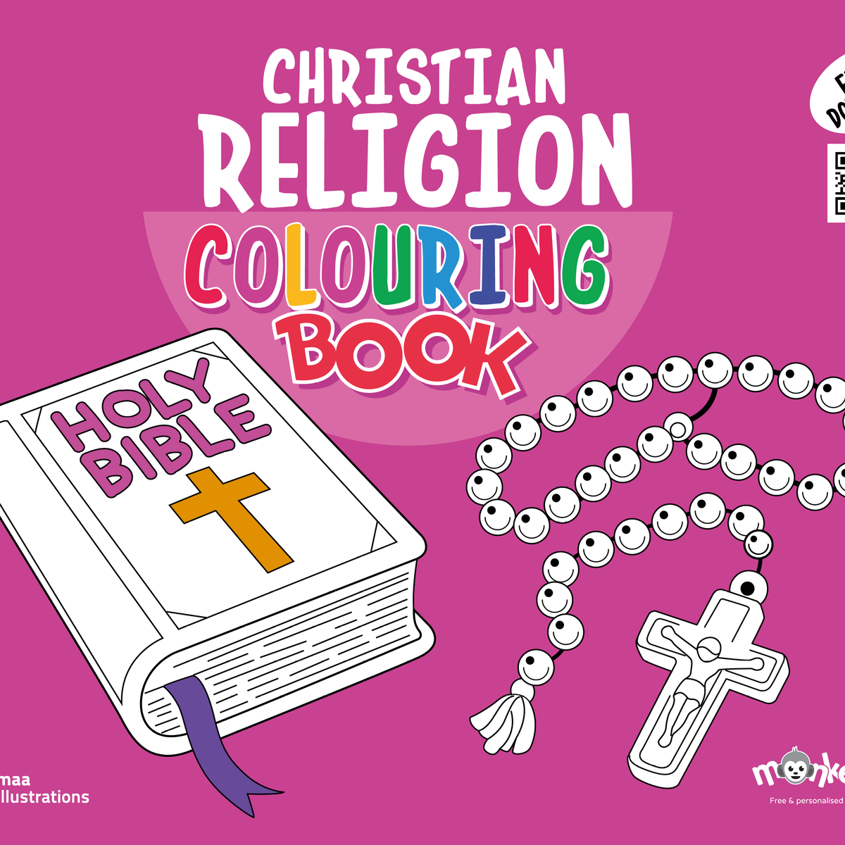 Ready-to-Print Christian Religion Coloring Book PDF
