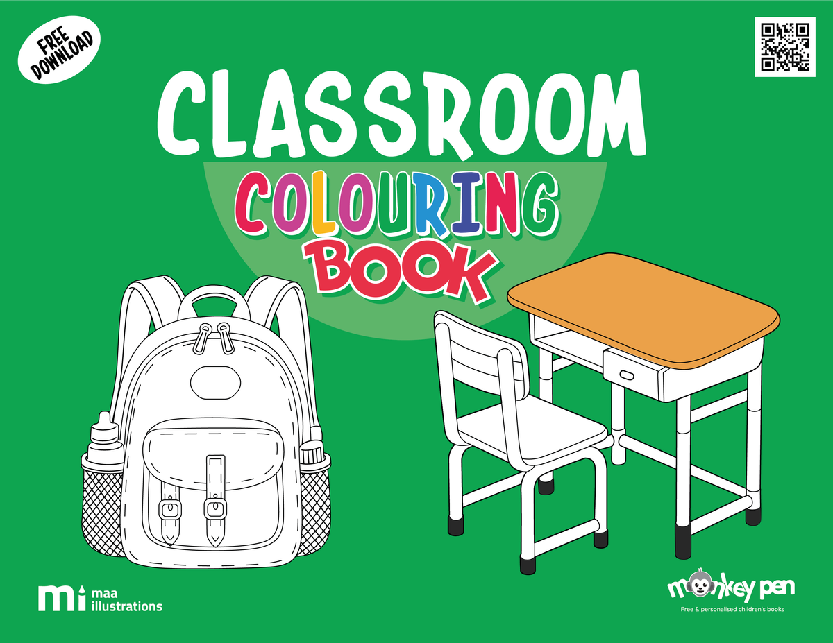 Coloring In Classroom Classroom ColoringFree Printable Classroom Coloring Pages – Instant ...