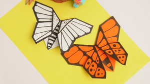 Colorfull Paper Butterfly Craft Thumb