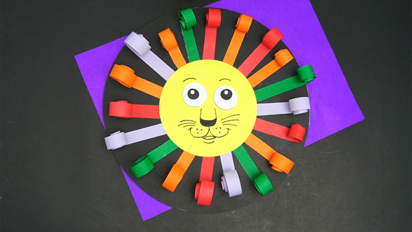 Colorfull Paper Sun Craft Thumb