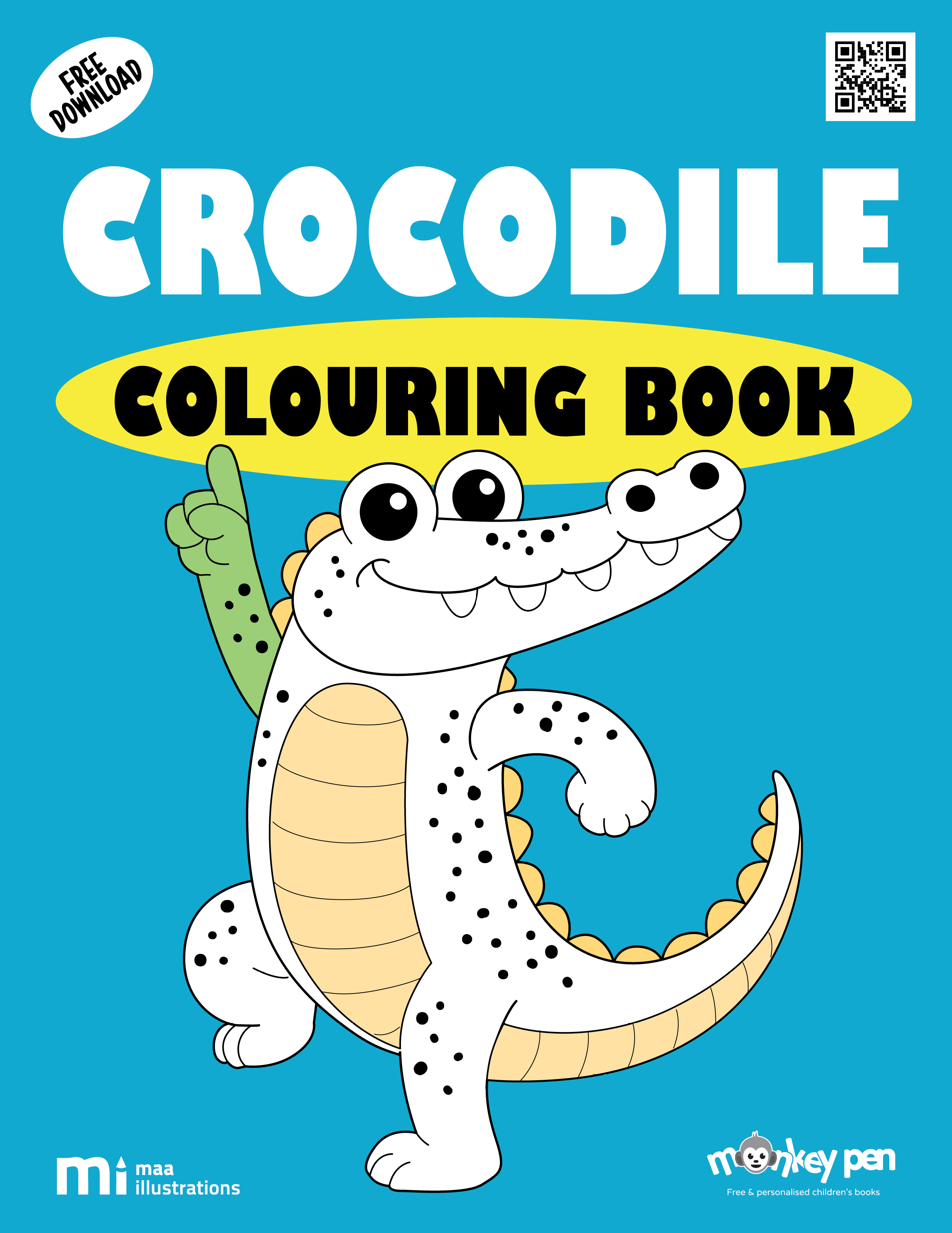Crocodile Color Code Crocodile Coloring Book Pages