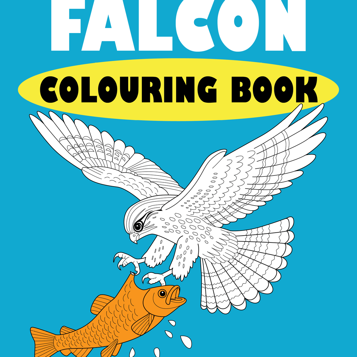 Falcon Coloring Book - Instant PDF Download