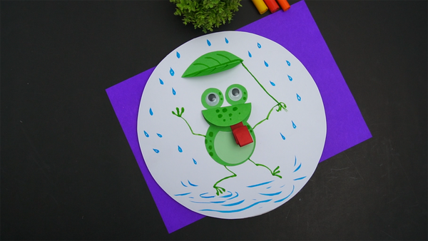 Frog Sticking its tongue out Craft Thumb