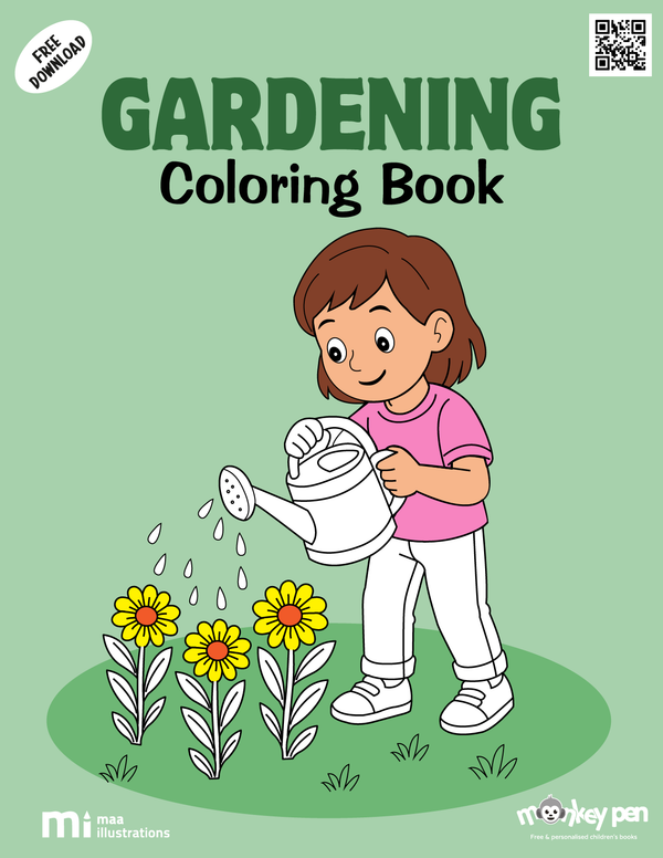 Gardening Coloring Book