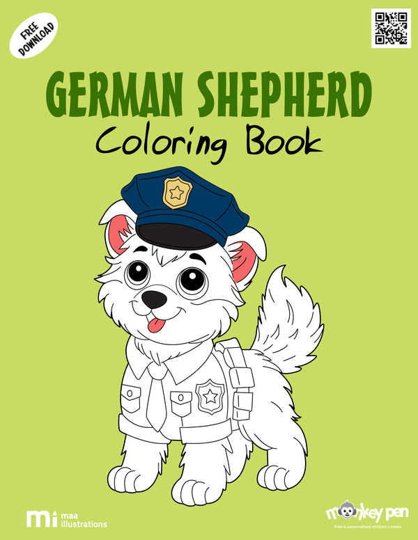 German Shepherd Coloring Book