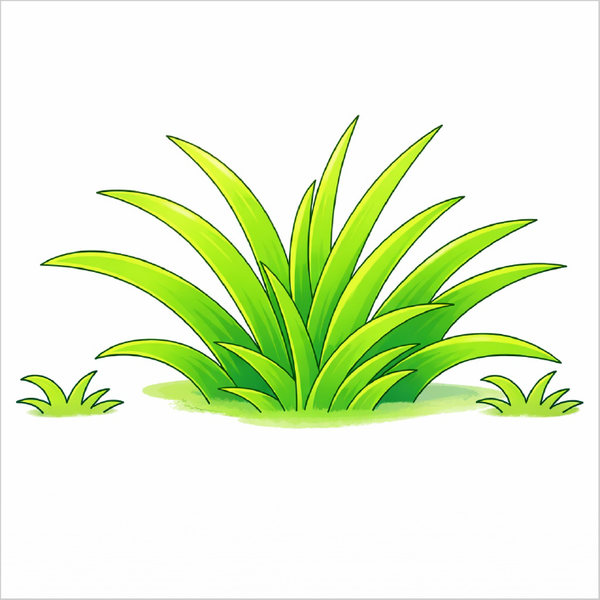 Easy grass drawing for kids step by step, simple nature grass sketch tutorial, beginner landscape drawing guide
