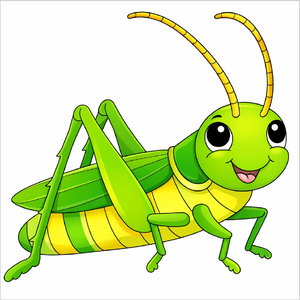 How to draw a grasshopper step by step for kids, easy insect drawing tutorial, simple grasshopper sketch guide for beginners