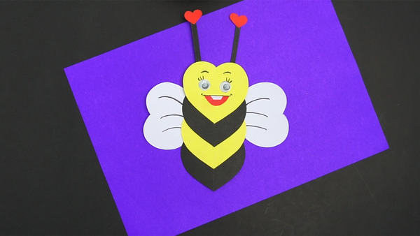 Heart Shape Bee Craft Thumb
