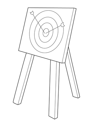 Dart Game Coloring page – fun and educational printable for children
