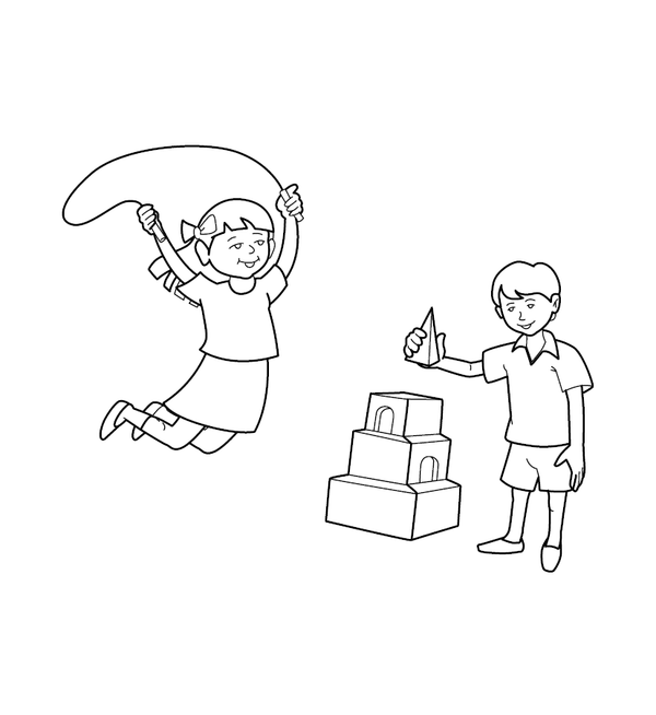 Building Blocks Coloring page – fun and educational printable for children