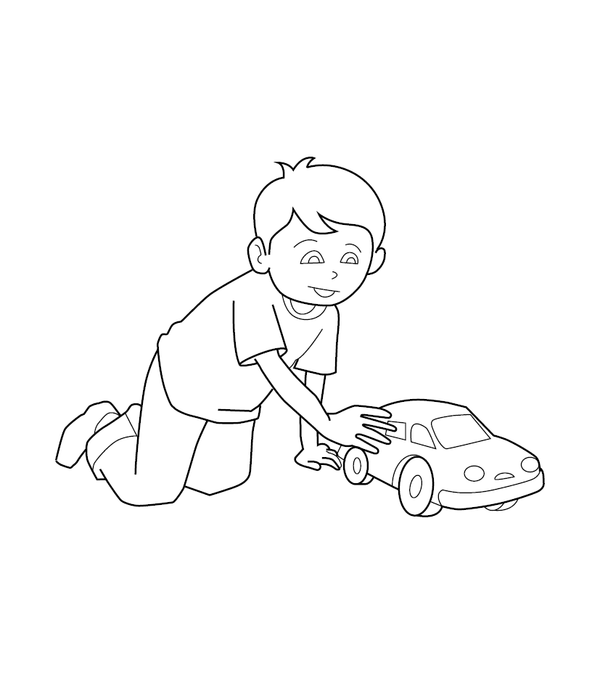 Toy Car Coloring page – fun and educational printable for children