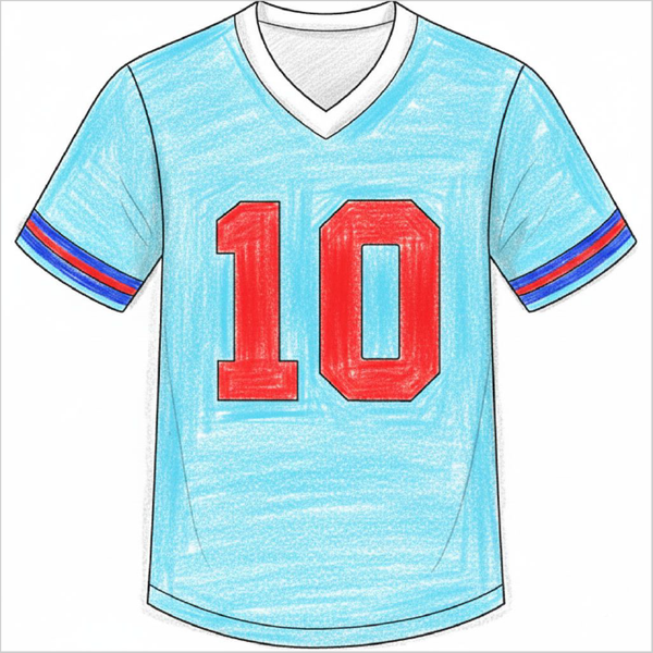 How to Draw a Jersey – Easy Step-by-Step Sports Clothing Drawing for Kids