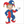 Simple joker cartoon illustration for children.