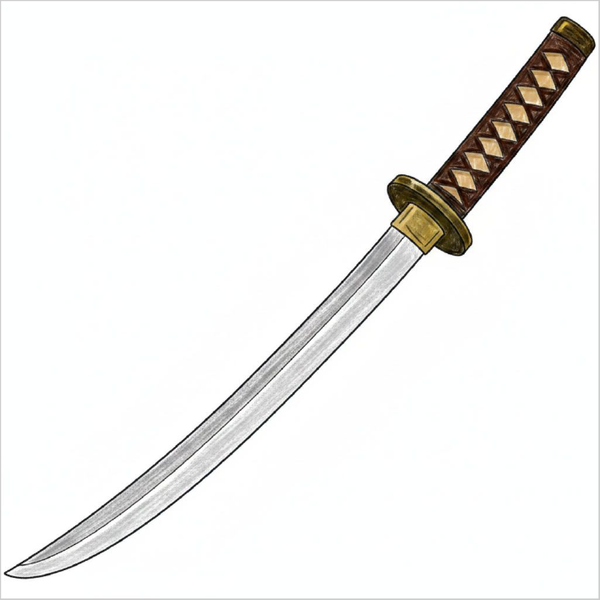 How to Draw a Katana – Easy Step-by-Step Sword Drawing for Kids